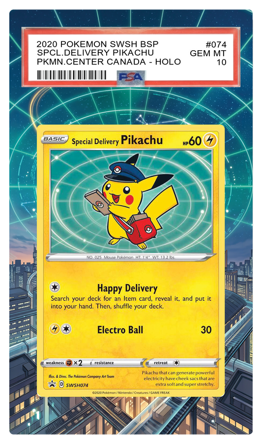 Special Delivery Pikachu - SWSH074 SWSH Custom Extended Aura