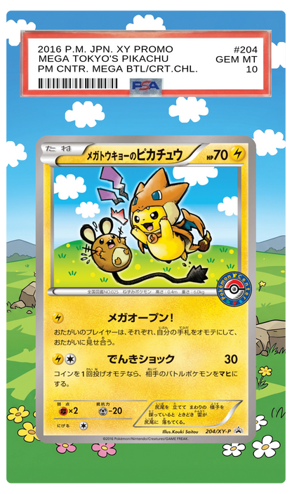 Mega Tokyo's Pikachu - 204 XYP Custom Extended Aura