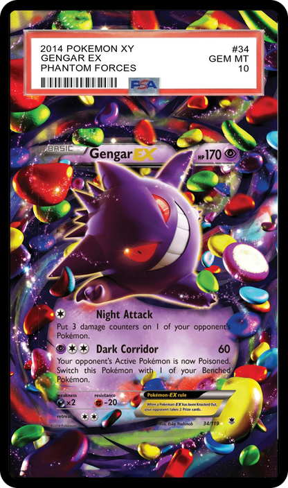 Gengar EX - 34 XY Phantom Forces Custom Extended Aura