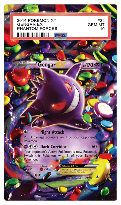 Gengar EX - 34 XY Phantom Forces Custom Extended Aura