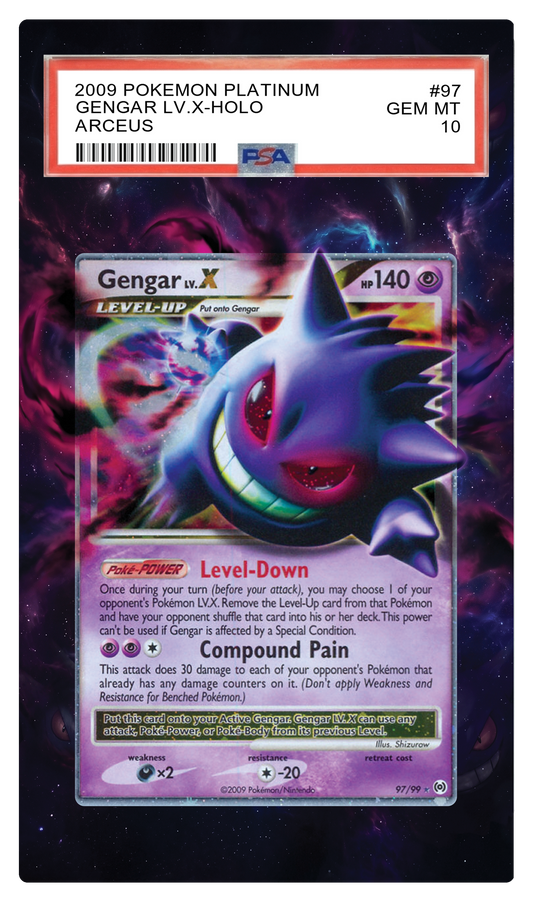 Gengar LV X - 97 Platinum: Arceus Custom Extended Aura