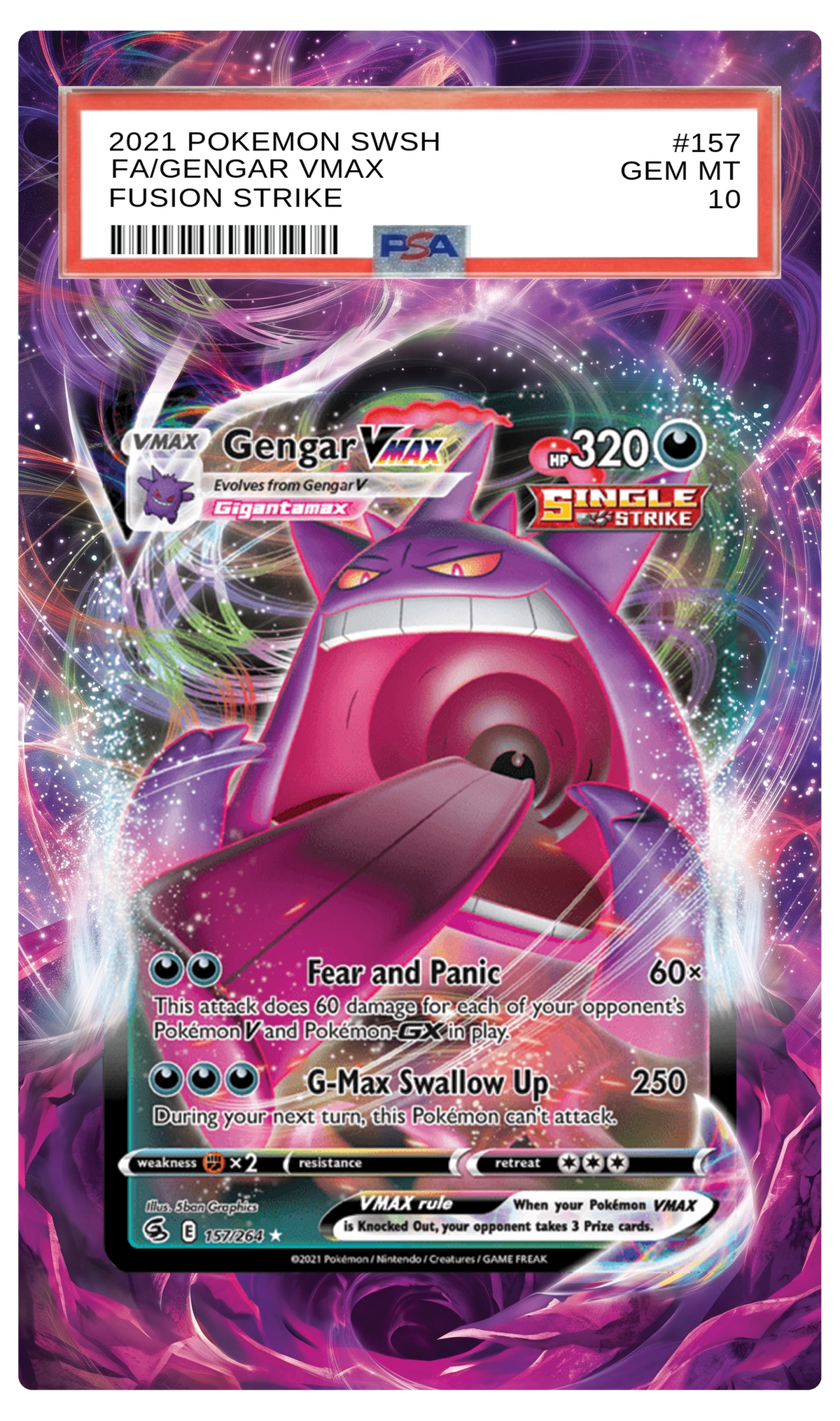 Gengar VMAX - 157 FST Custom Extended Aura
