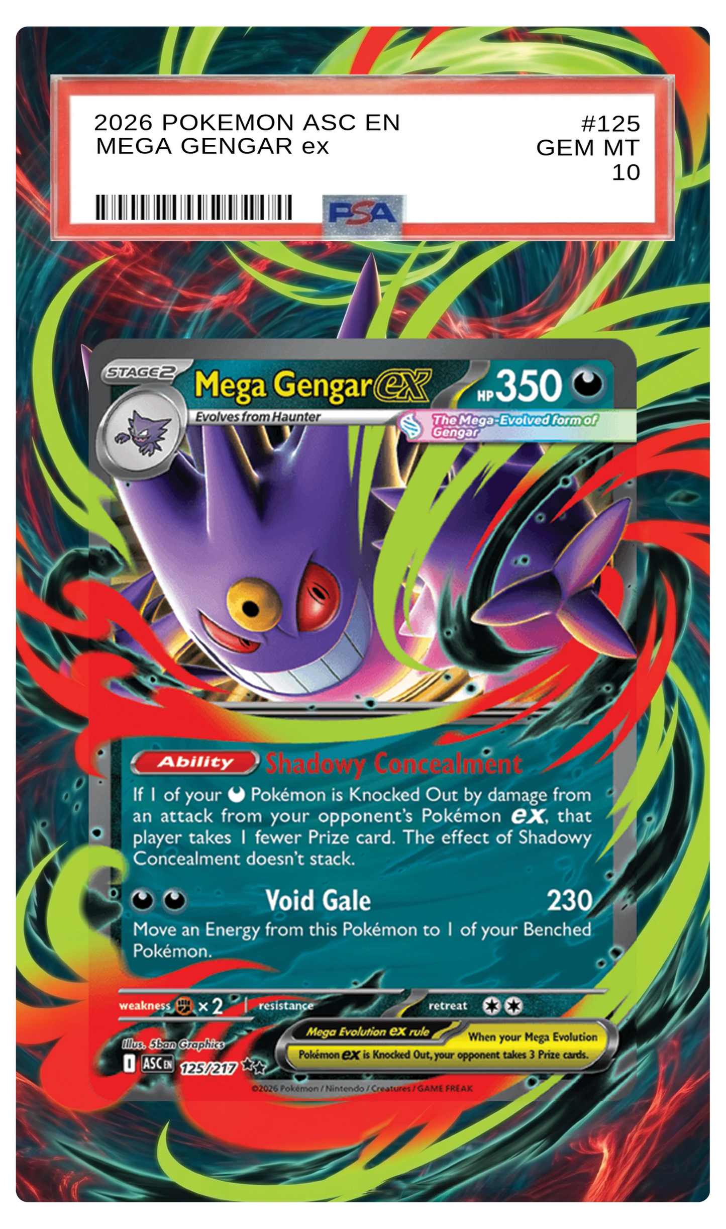 Mega Gengar ex - 125 ASC Custom Extended Aura