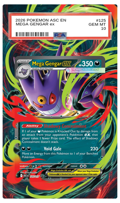 Mega Gengar ex - 125 ASC Custom Extended Aura