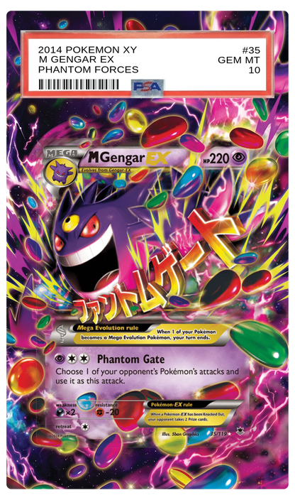 M Gengar EX - 35 XY Phantom Forces Custom Extended Aura