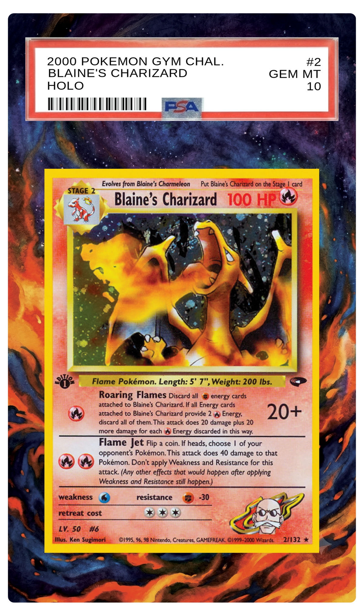 Blaine's Charizard - 2 Gym Challenge Custom Extended Aura
