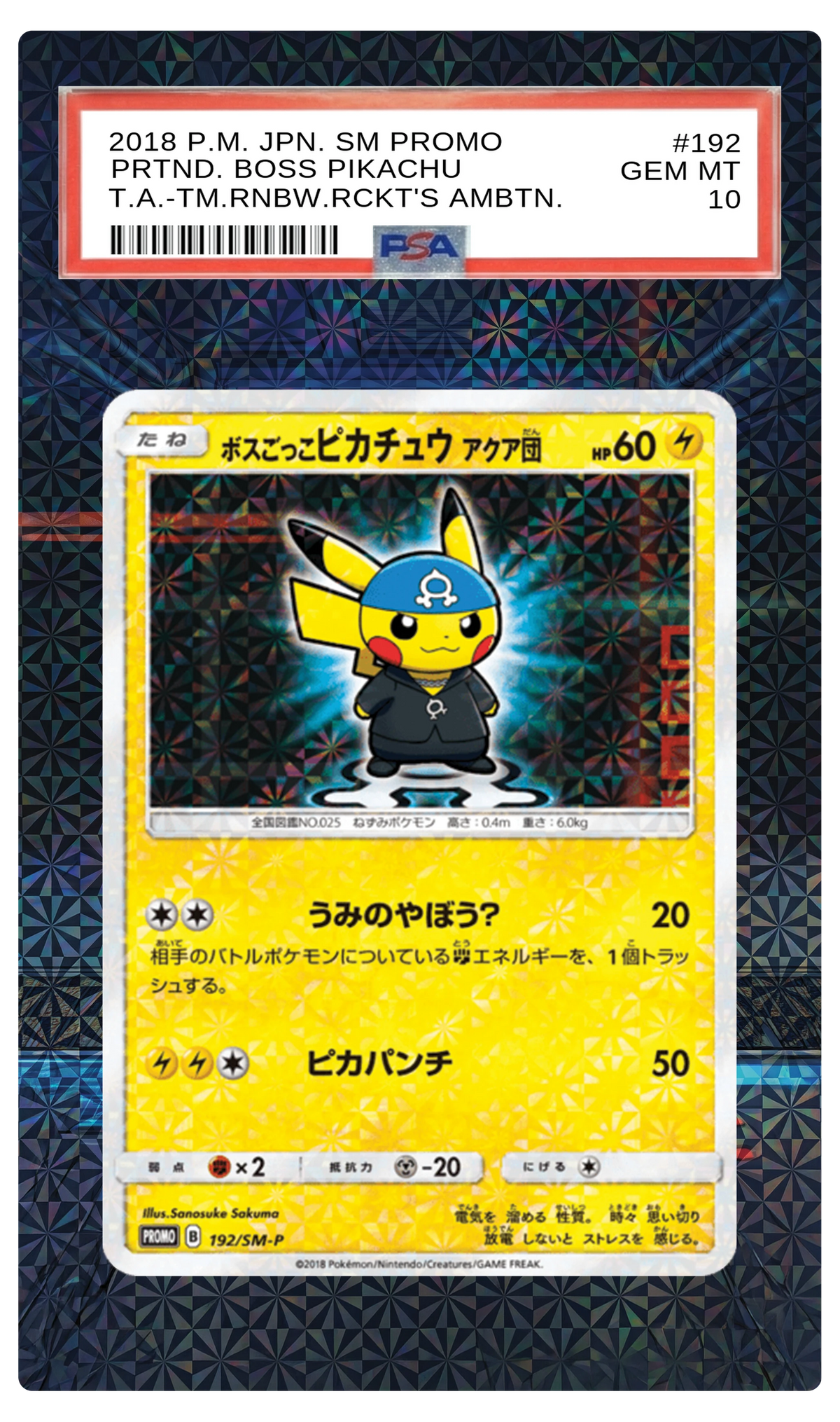 Pretend Boss Pikachu (Team Aqua) - 192 SMP Custom Extended Aura