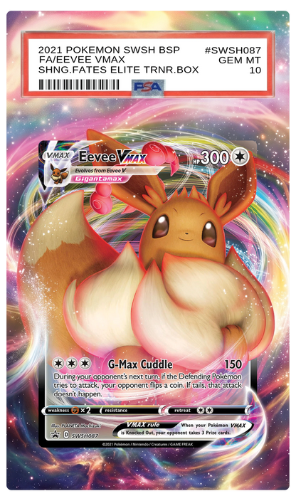 Eevee VMAX - SWSH087 Black Star Custom Extended Aura