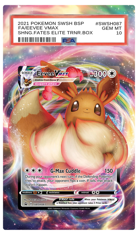 Eevee VMAX - SWSH087 Black Star Custom Extended Aura