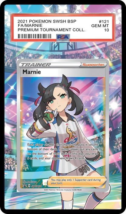 Marnie - SWSH121 Black Star Custom Extended Aura