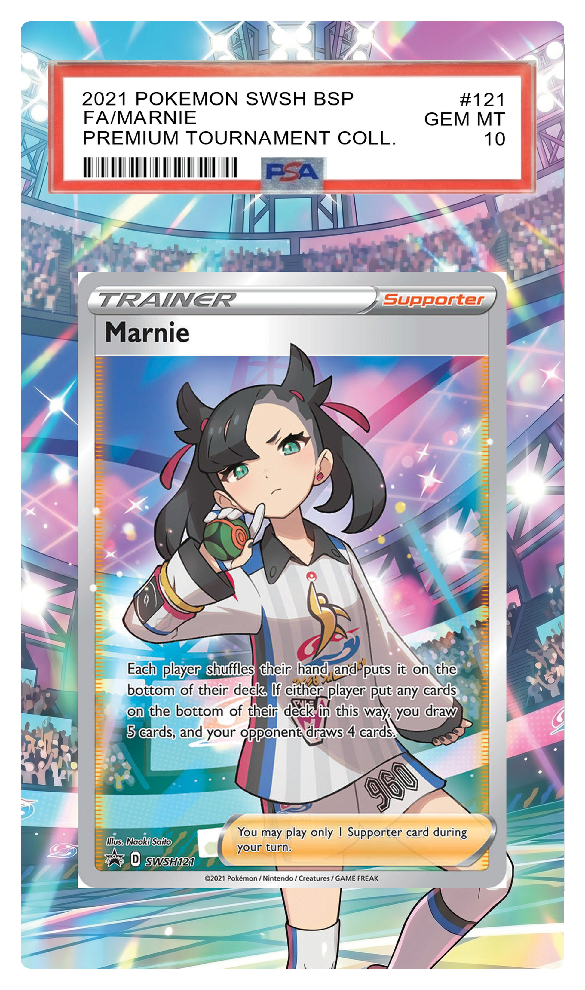 Marnie - SWSH121 Black Star Custom Extended Aura
