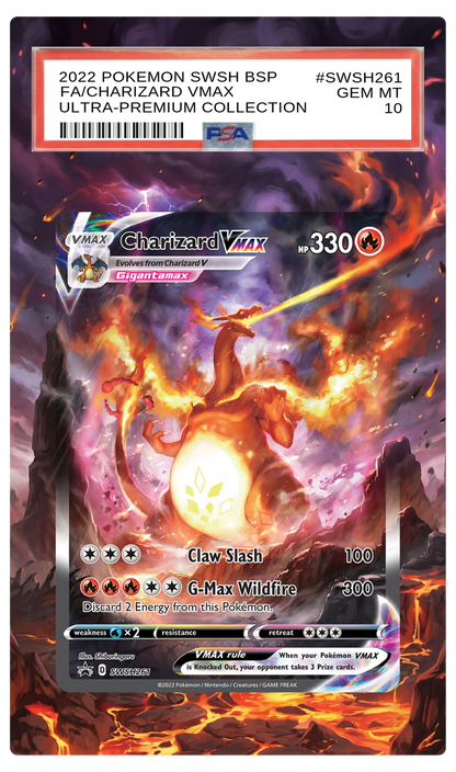 Charizard VMAX - SWSH261 Black Star Custom Extended Aura