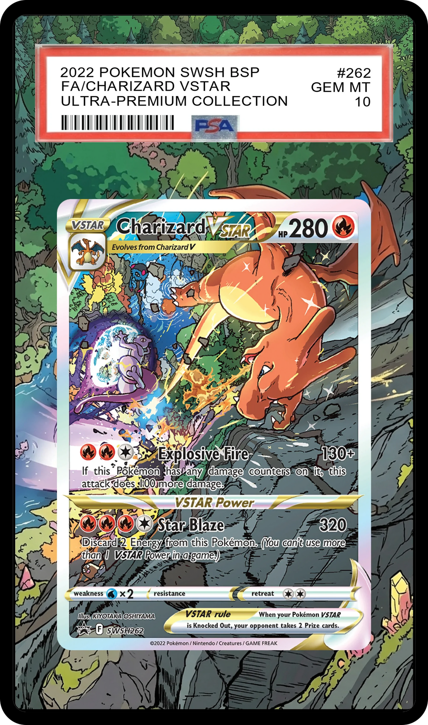 Charizard VSTAR - SWSH262 Black Star Custom Extended Aura