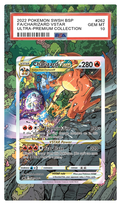 Charizard VSTAR - SWSH262 Black Star Custom Extended Aura