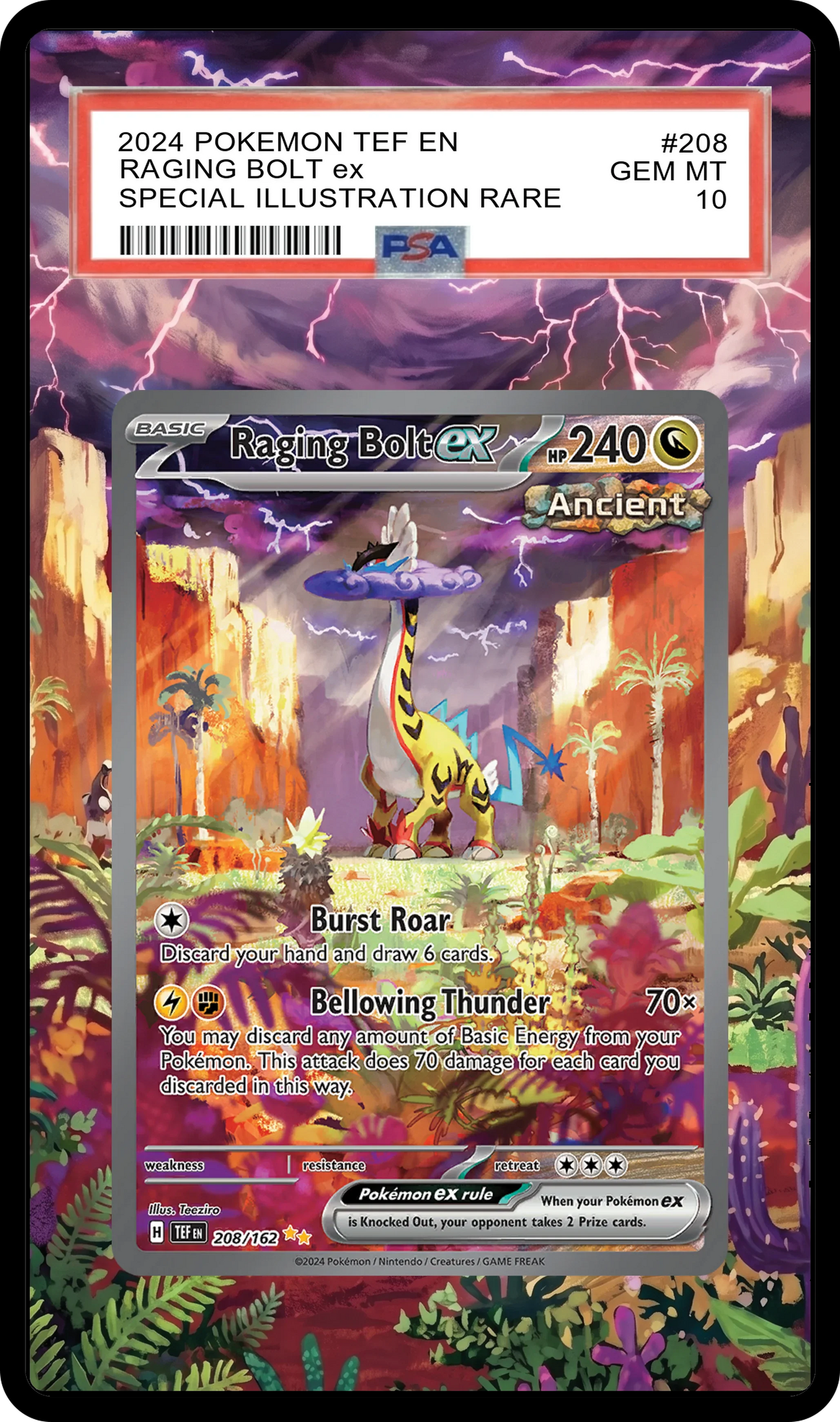 Raging Bolt ex - 208 TEF Custom Extended Aura