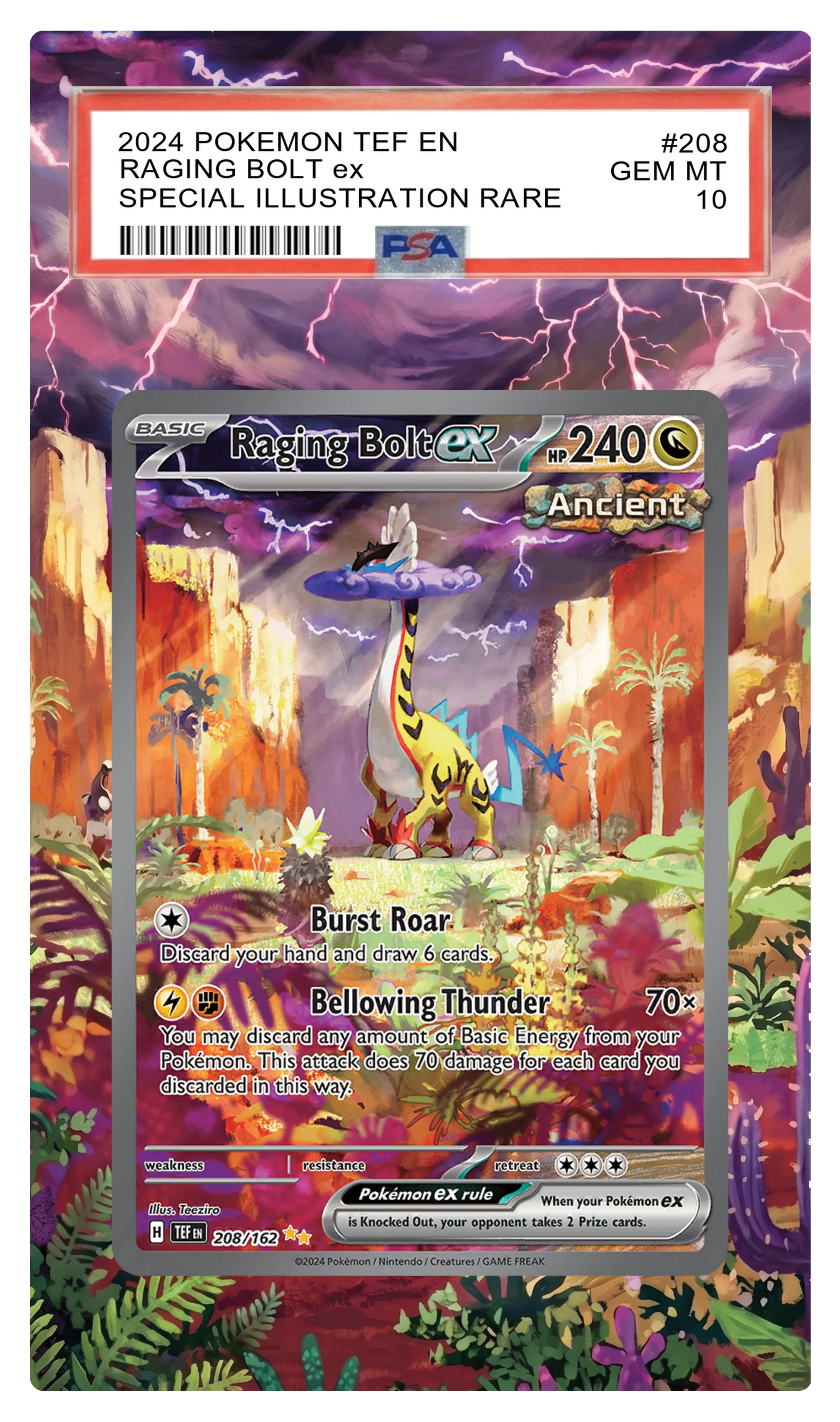 Raging Bolt ex - 208 TEF Custom Extended Aura