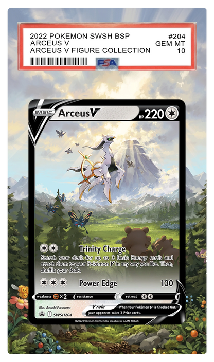 Arceus V - SWSH204 Black Star Custom Extended Aura