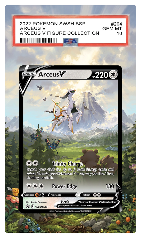 Arceus V - SWSH204 Black Star Custom Extended Aura