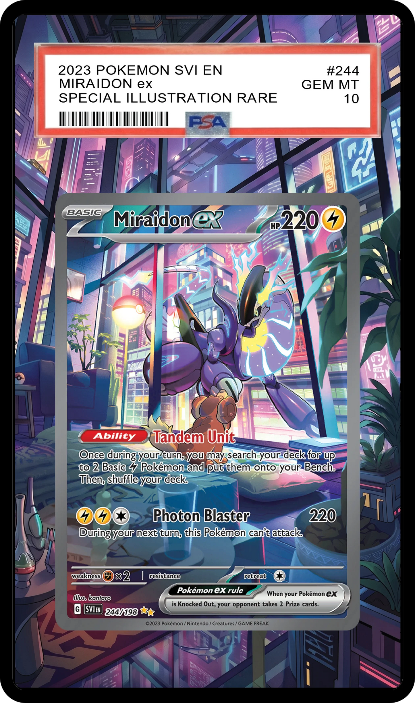 Miraidon ex - 244 SVI Custom Extended Aura