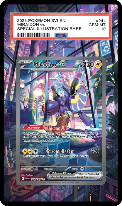 Miraidon ex - 244 SVI Custom Extended Aura