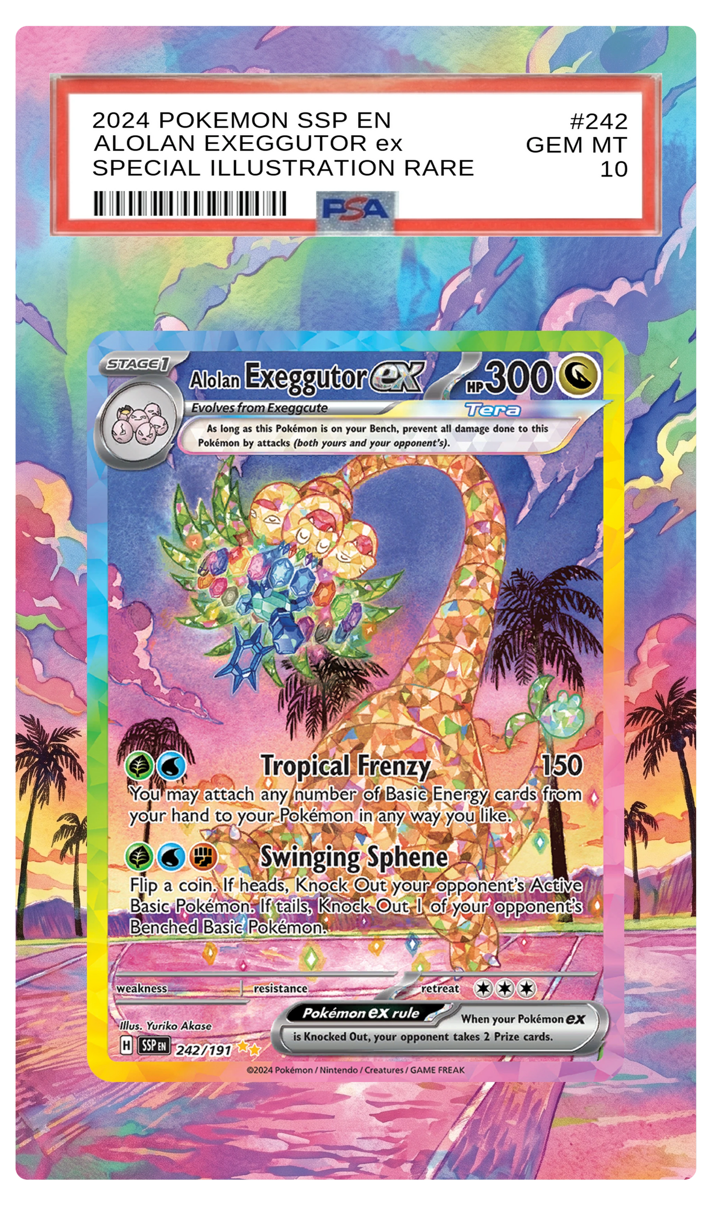 Alolan Exeggutor ex - 242 SSP Custom Extended Aura