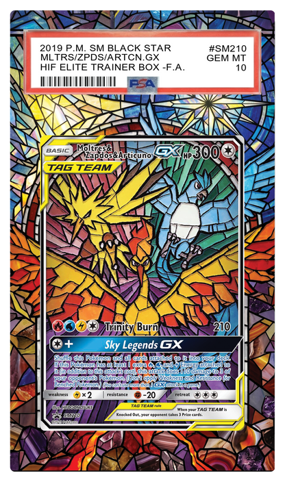 Moltres & Zapdos & Articuno - SM210 Black Star Custom Extended Aura