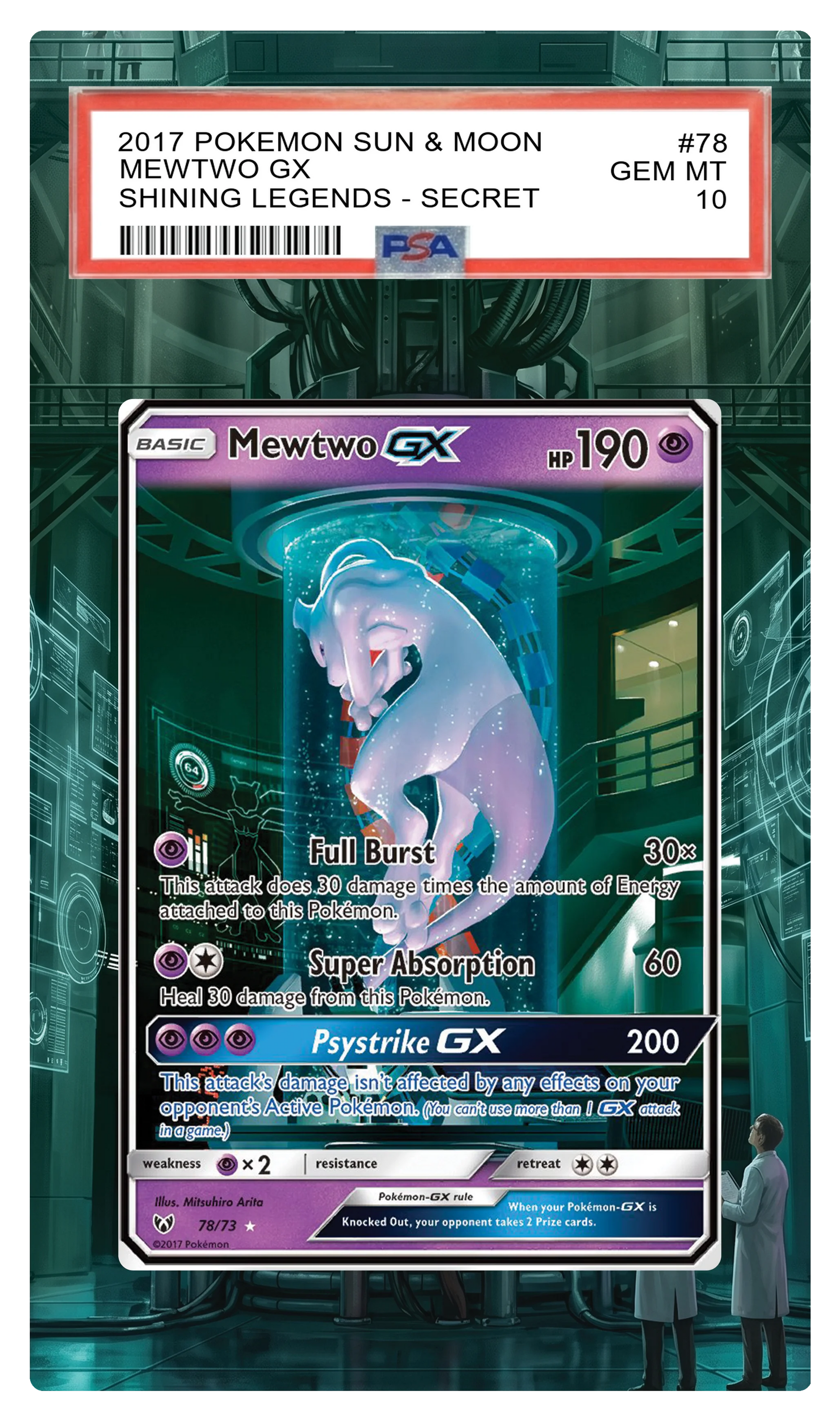 Mewtwo GX - 78 SIG Custom Extended Aura