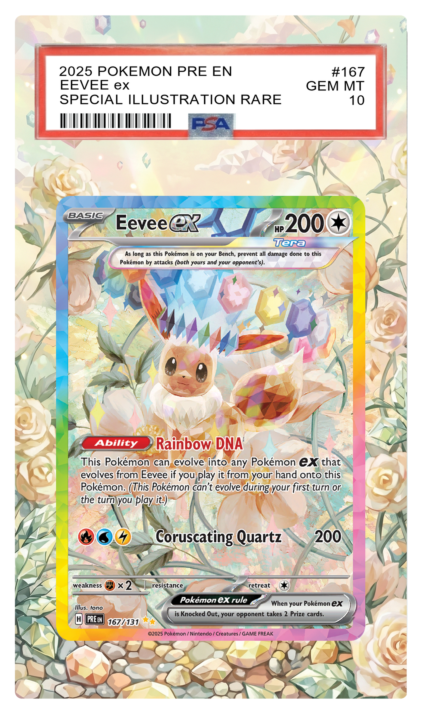 Eevee ex - 167 PRE Custom Extended Aura