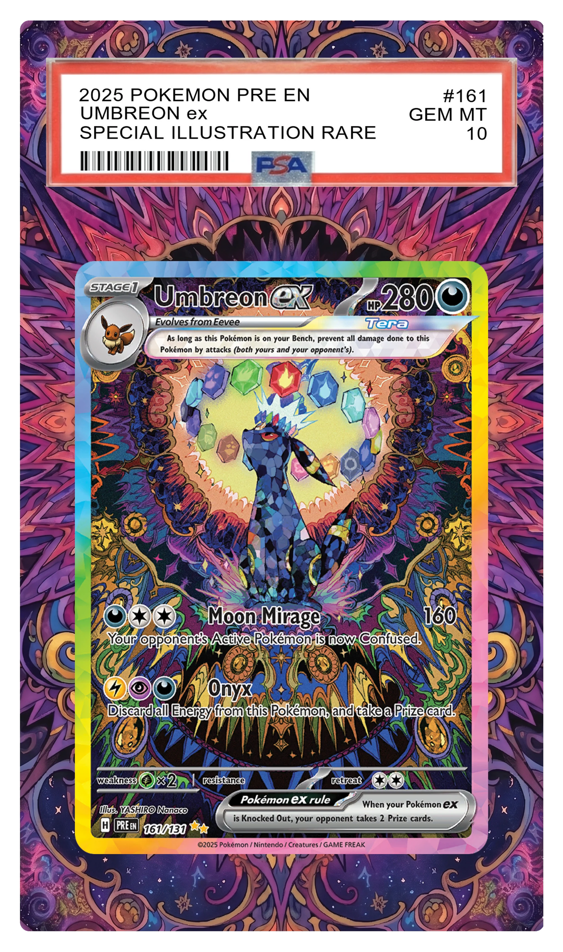 Umbreon ex - 161 PRE Custom Extended Aura