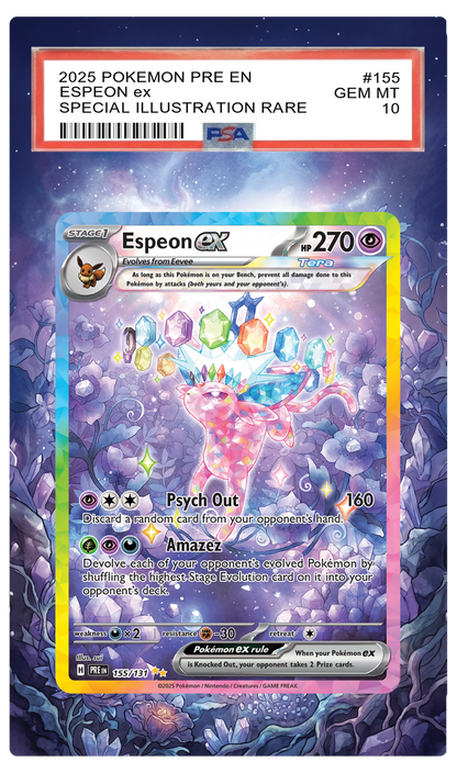 Espeon ex - 155 PRE Custom Extended Aura