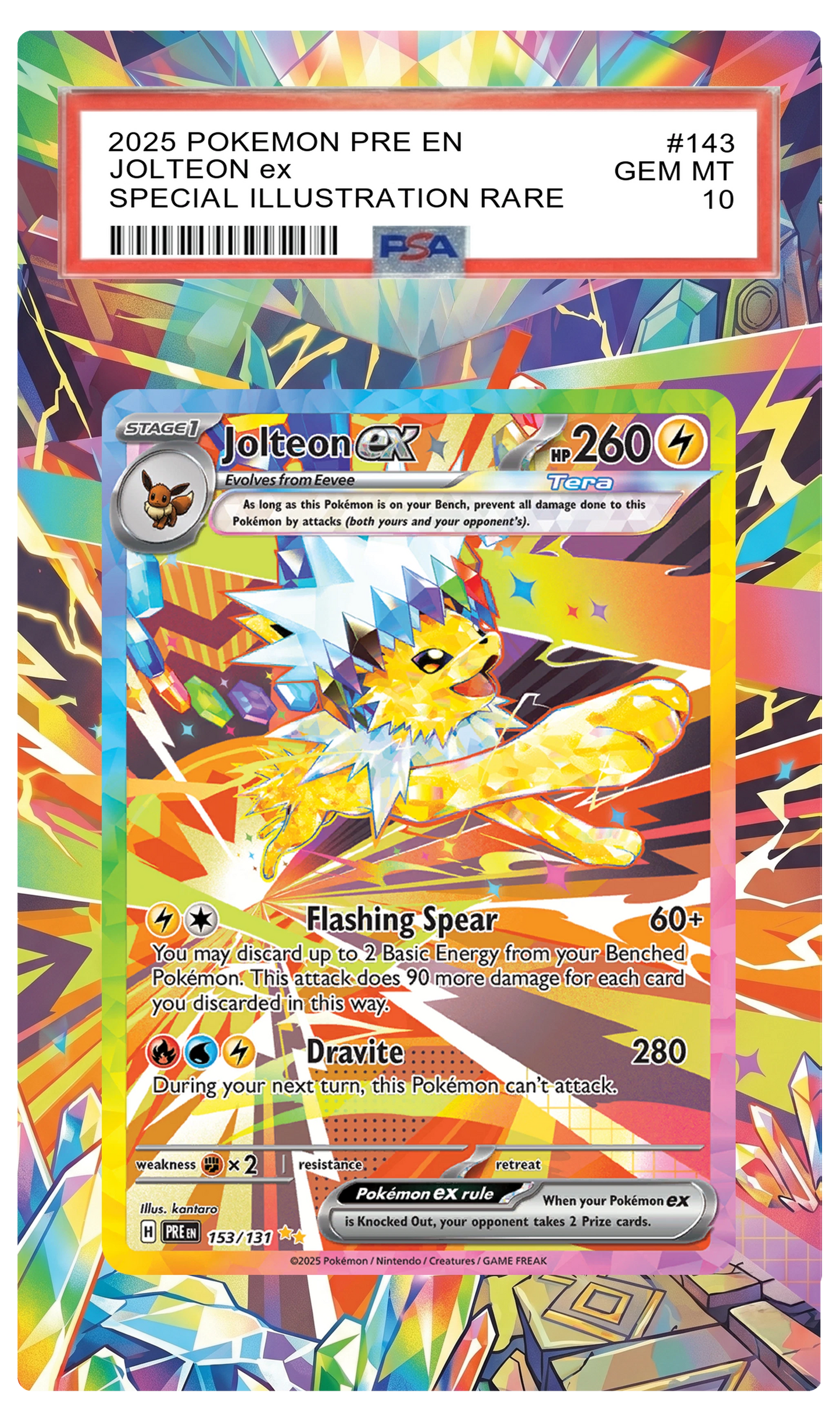 Jolteon ex - 153 PRE Custom Extended Aura