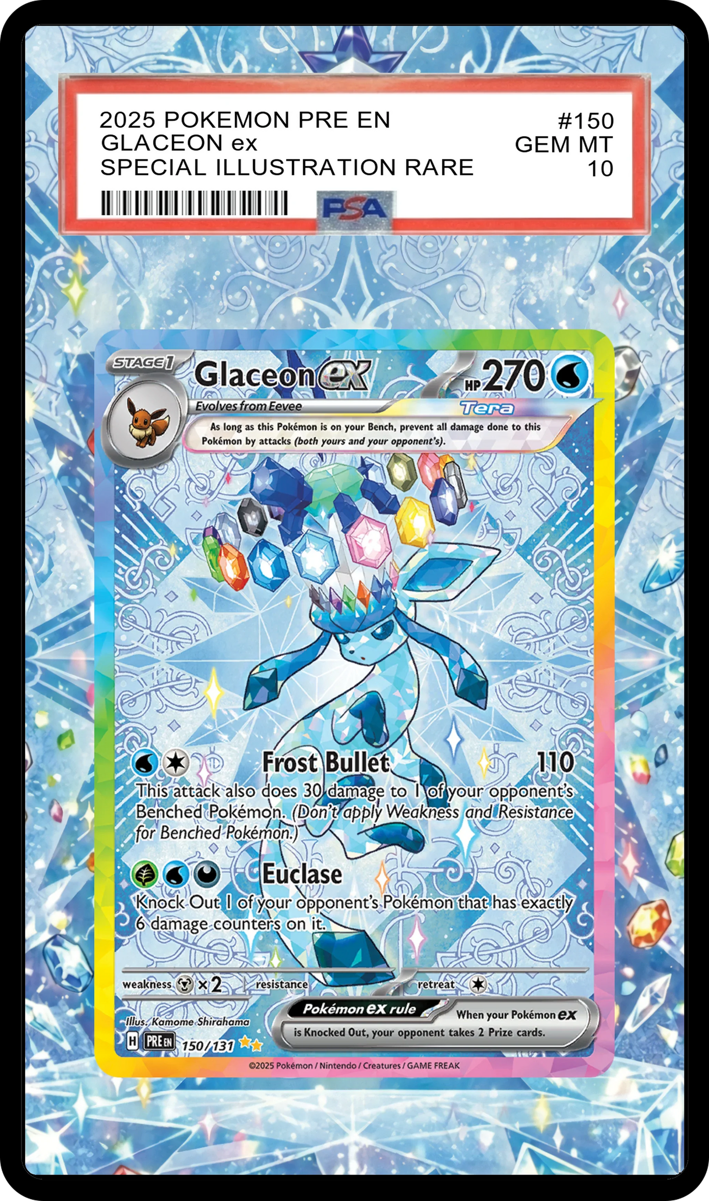 Glaceon ex - 150 PRE Custom Extended Aura