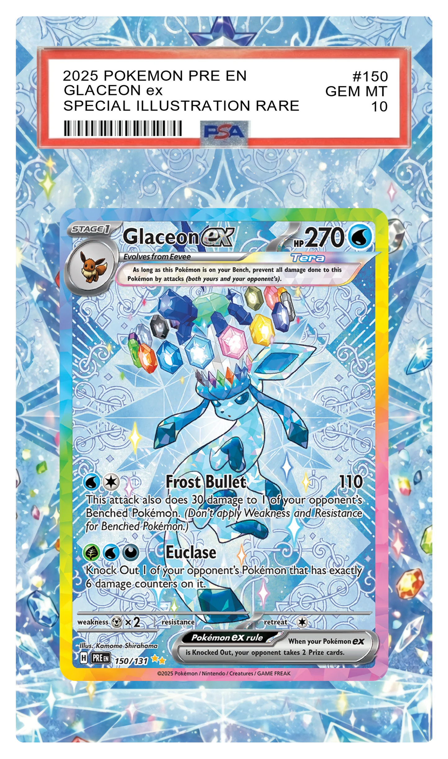 Glaceon ex - 150 PRE Custom Extended Aura