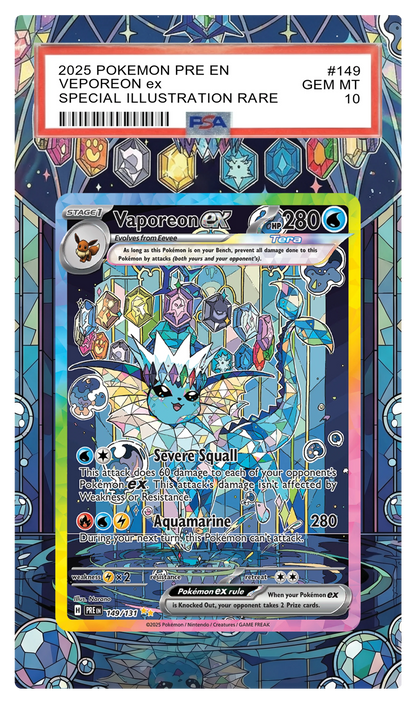 Vaporeon ex - 149 PRE Custom Extended Aura
