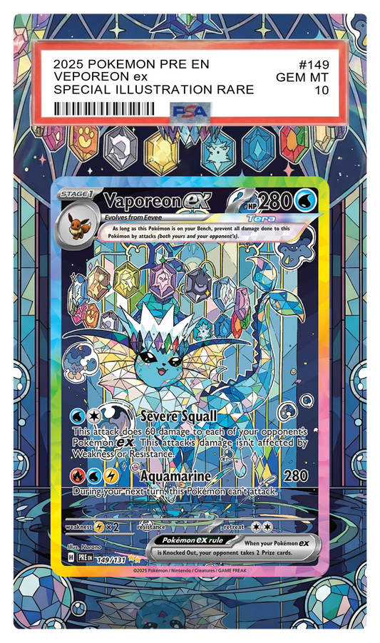 Vaporeon ex - 149 PRE Custom Extended Aura