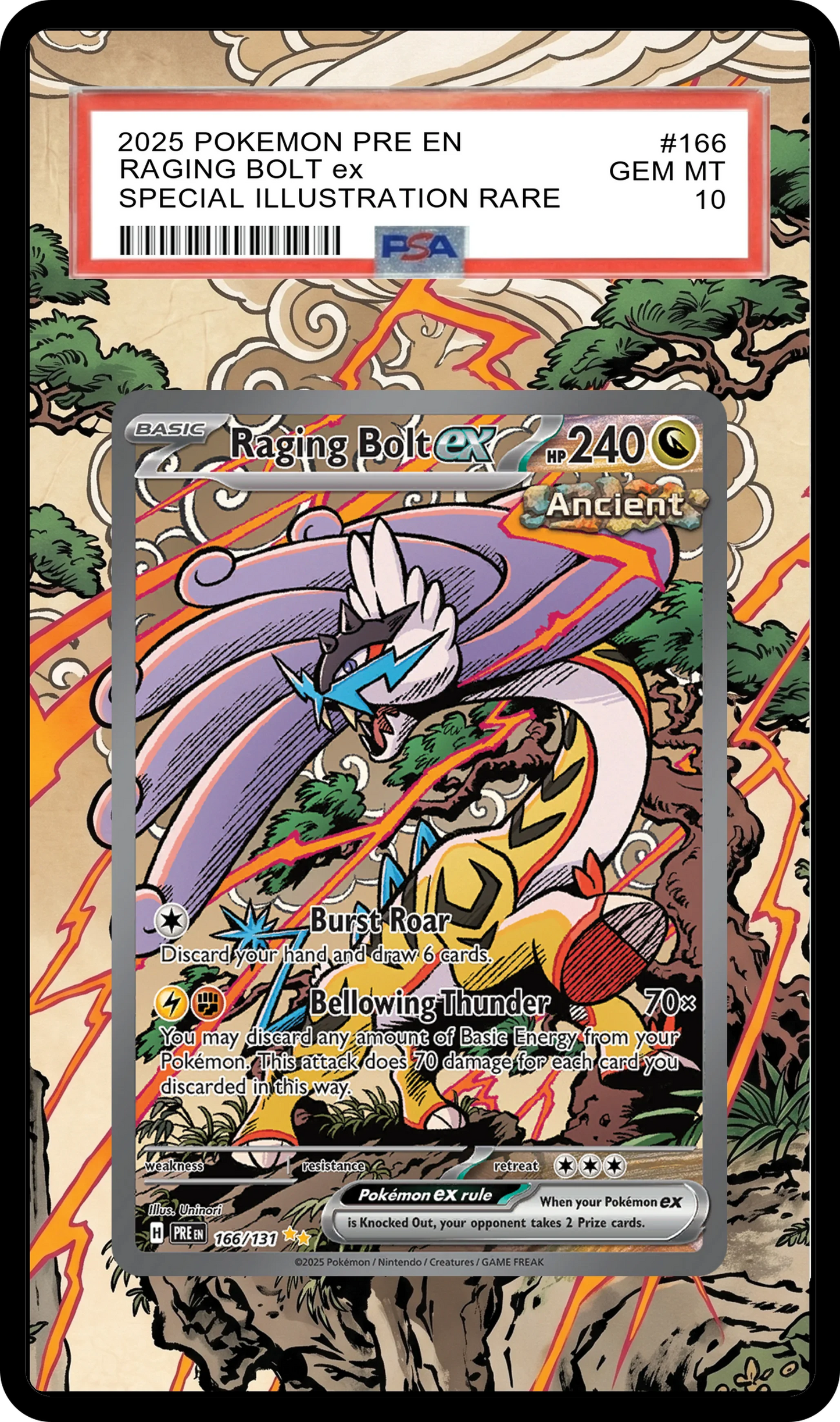 Raging Bolt ex - 166 PRE Custom Extended Aura