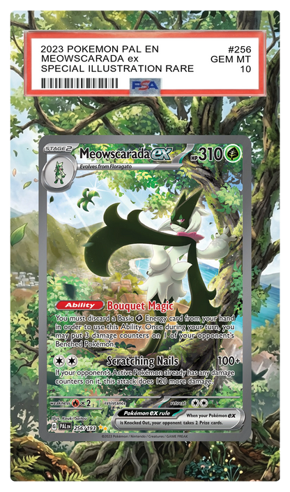 Meowscarada ex - 256 PAL Custom Extended Aura
