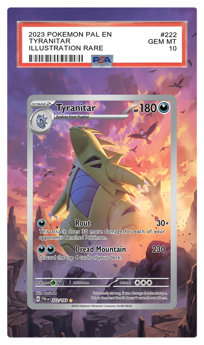 Tyranitar ex - 222 PAL Custom Extended Aura