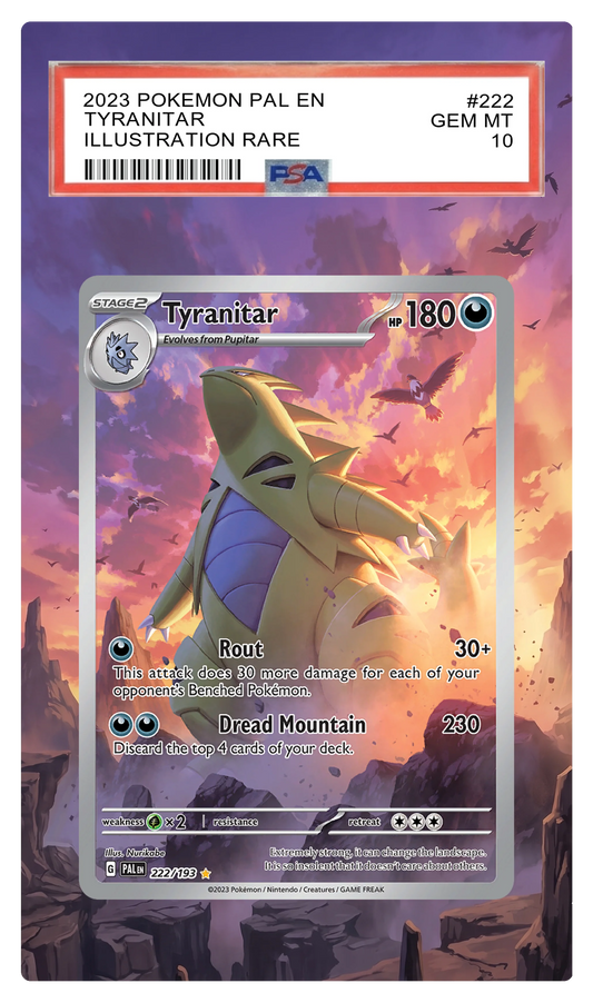 Tyranitar ex - 222 PAL Custom Extended Aura