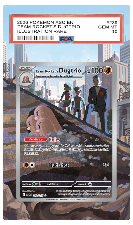 Team Rocket's Dugtrio - 239 ASC Custom Extended Aura