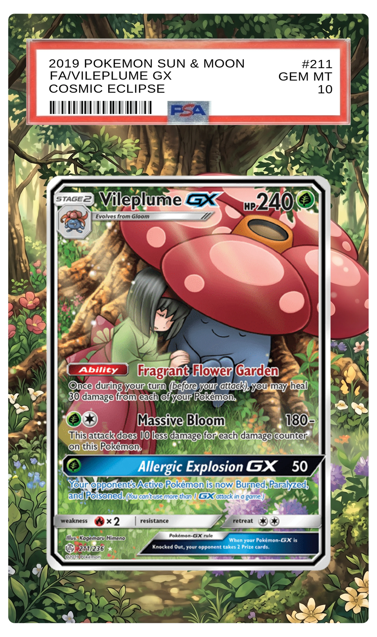 Vileplume GX - 211 CEC Custom Extended Aura
