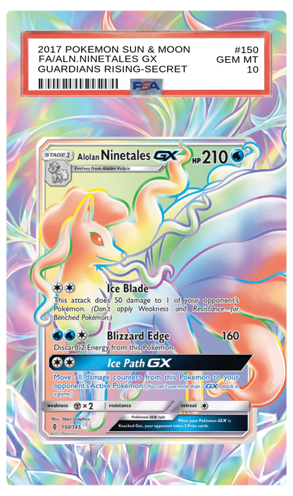 Alolan Ninetales GX - 150 GRI Custom Extended Aura