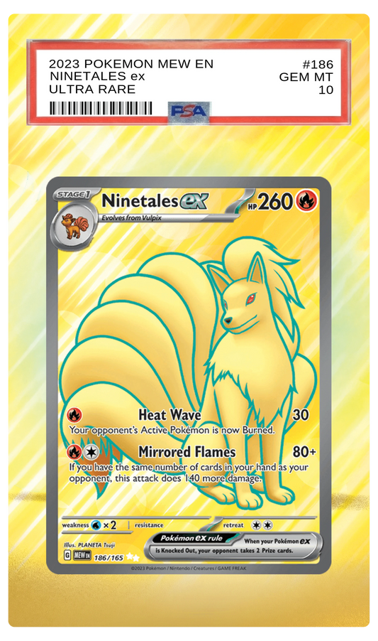 Ninetales ex - 186 MEW Custom Extended Aura