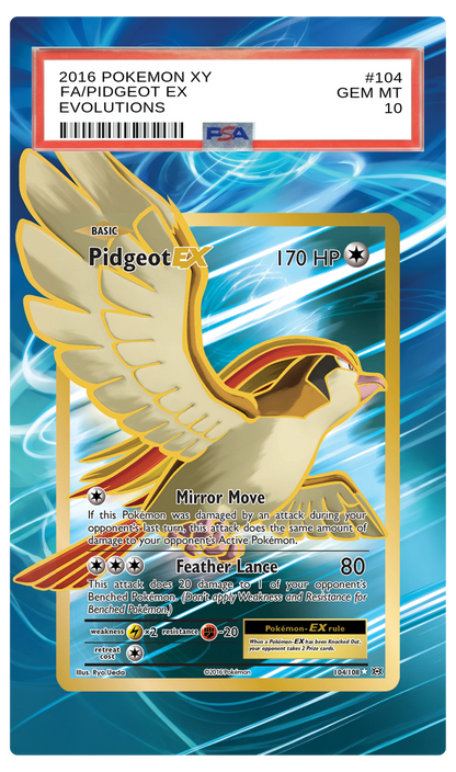 Pidgeot EX - 104 EVO Custom Extended Aura