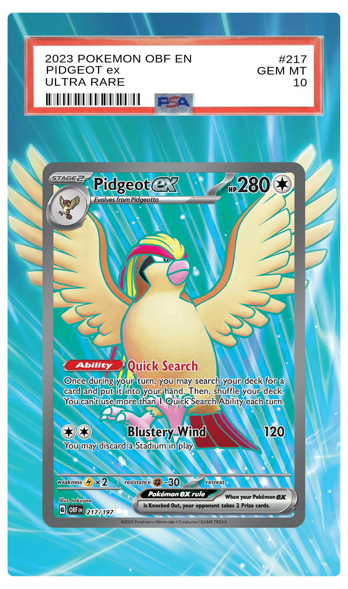 Pidgeot ex - 217 OBF Custom Extended Aura
