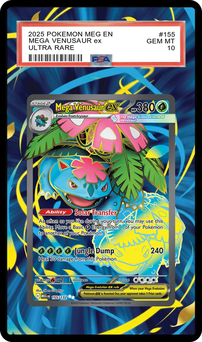 Mega Venusaur ex - 155 MEG Custom Extended Aura
