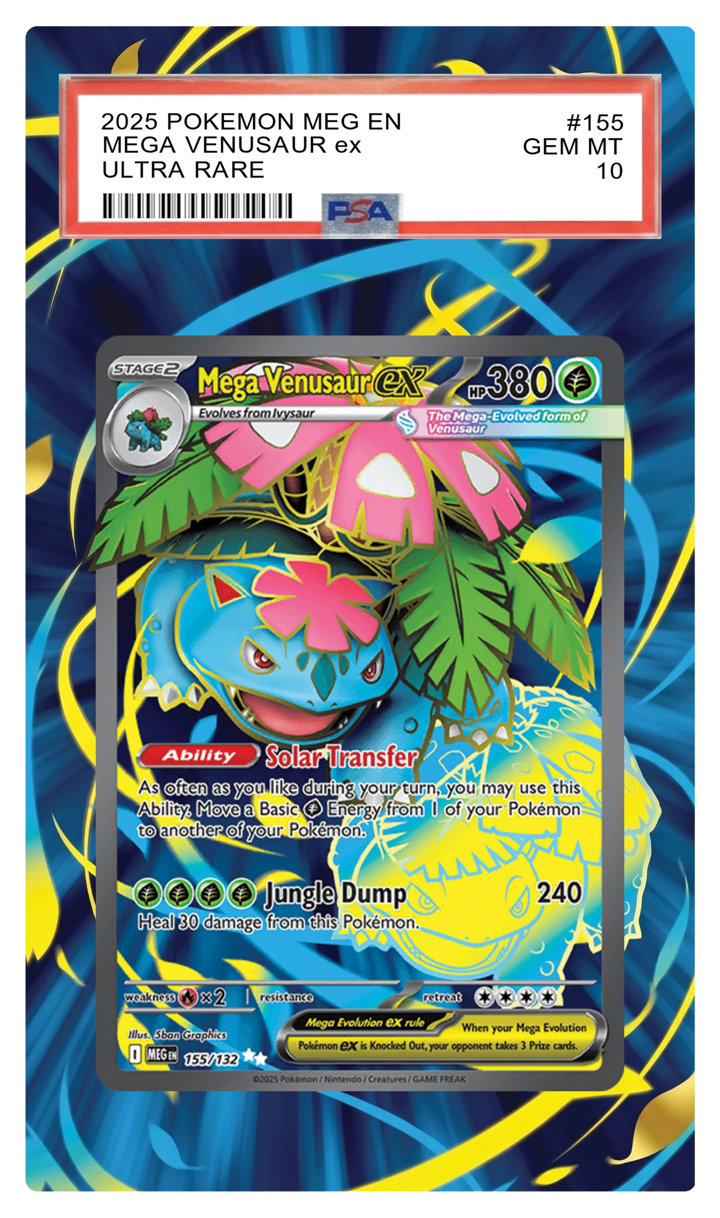 Mega Venusaur ex - 155 MEG Custom Extended Aura