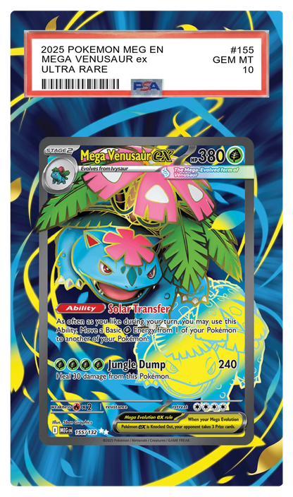 Mega Venusaur ex - 155 MEG Custom Extended Aura