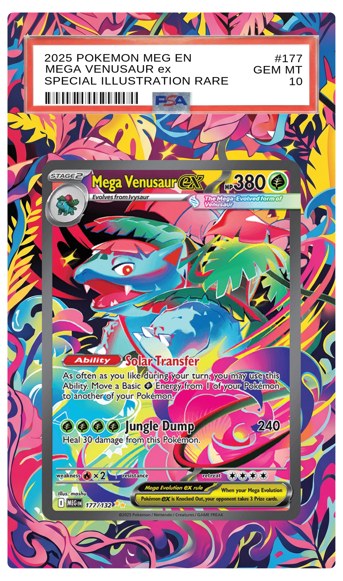 Mega Venusaur ex - 177 MEG Custom Extended Aura
