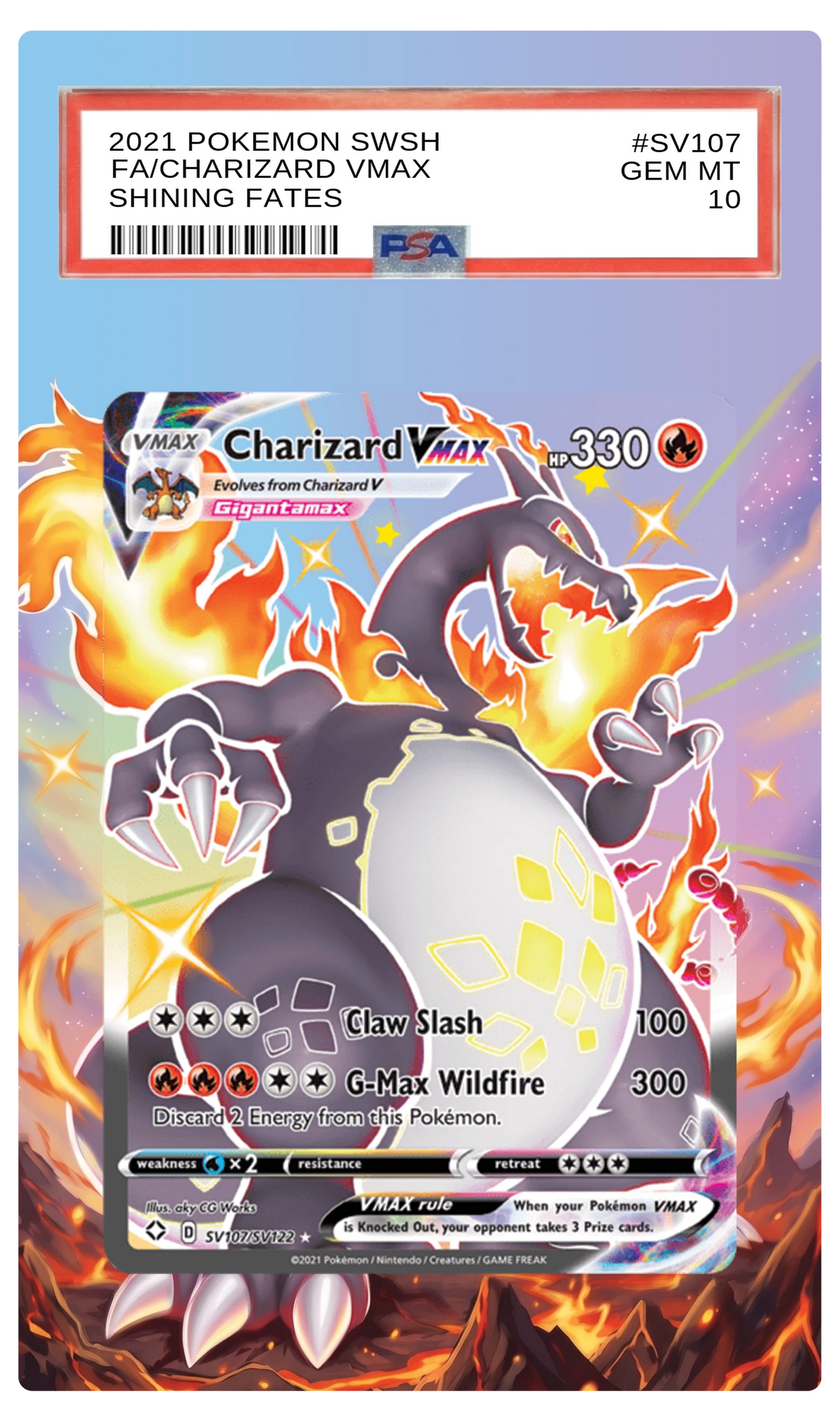 Charizard VMAX - SV107 SHF Custom Extended Aura